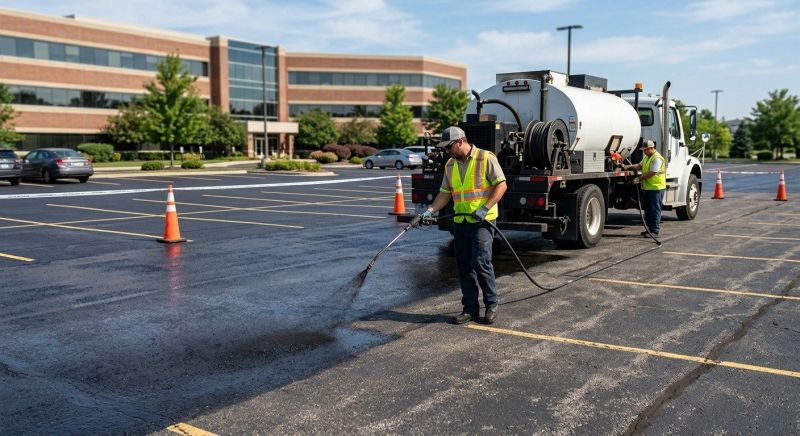 Parking Lot Sealcoating in Greenville, SC